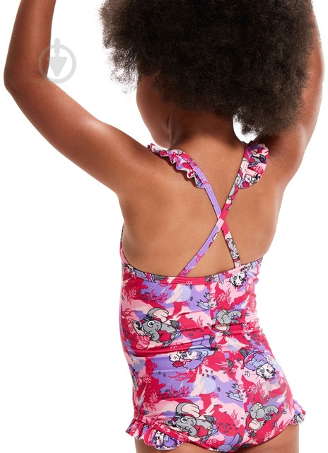 Купальник Speedo LTS DIGI FRILL TRSP IF PINK/PURPLE 8-00314614807 р.164 разноцветный - фото 5