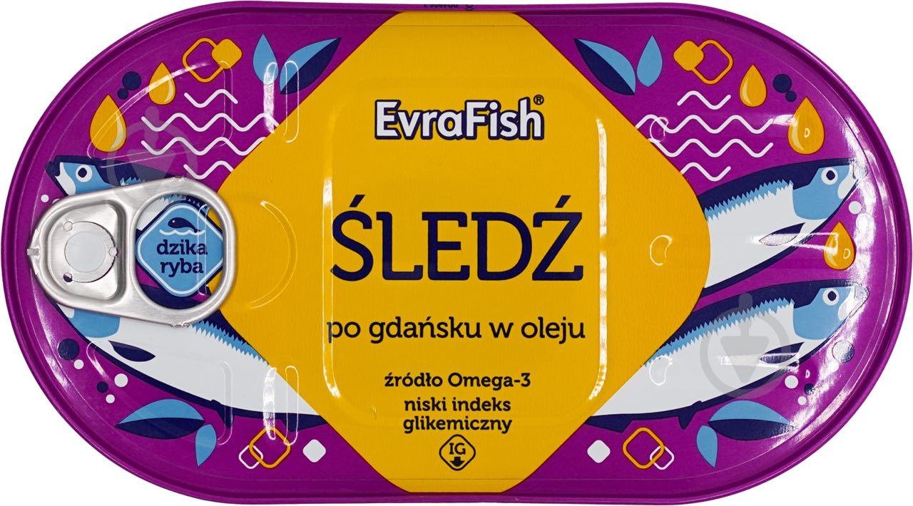 Сельдь EvraFish в рапсовом масле по-гдански 170 г - фото 1