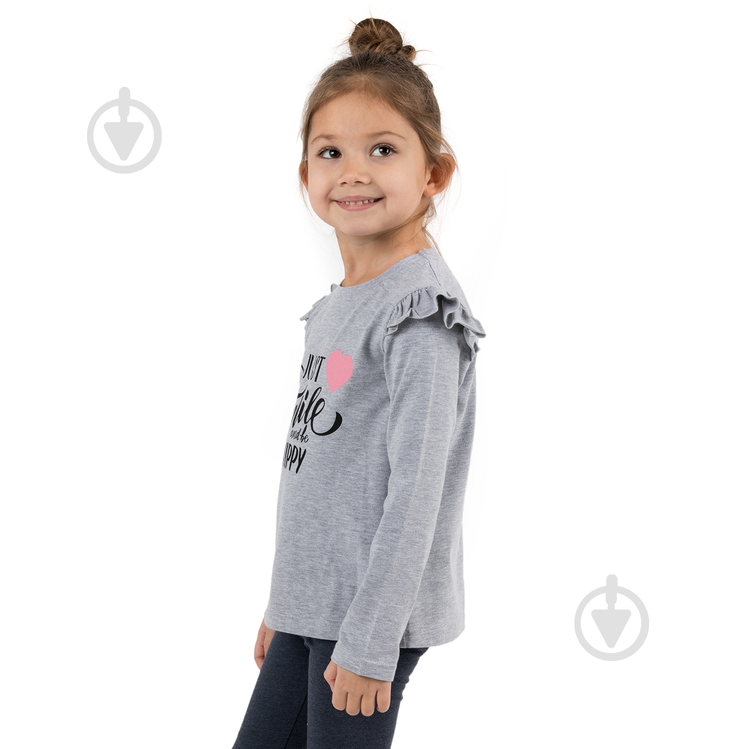 Джемпер для девочки Funtime Smile р.122 серый - фото 2 Джемпер для девочки Funtime Smile р.122 серый - фото 2