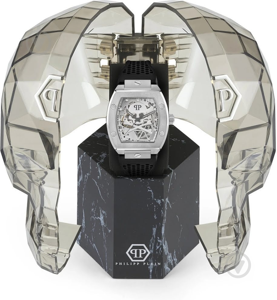 Наручные часы The $keleton Philipp Plein silver (Ppwbaa2123) - фото 3 Наручные часы The $keleton Philipp Plein silver (Ppwbaa2123) - фото 3