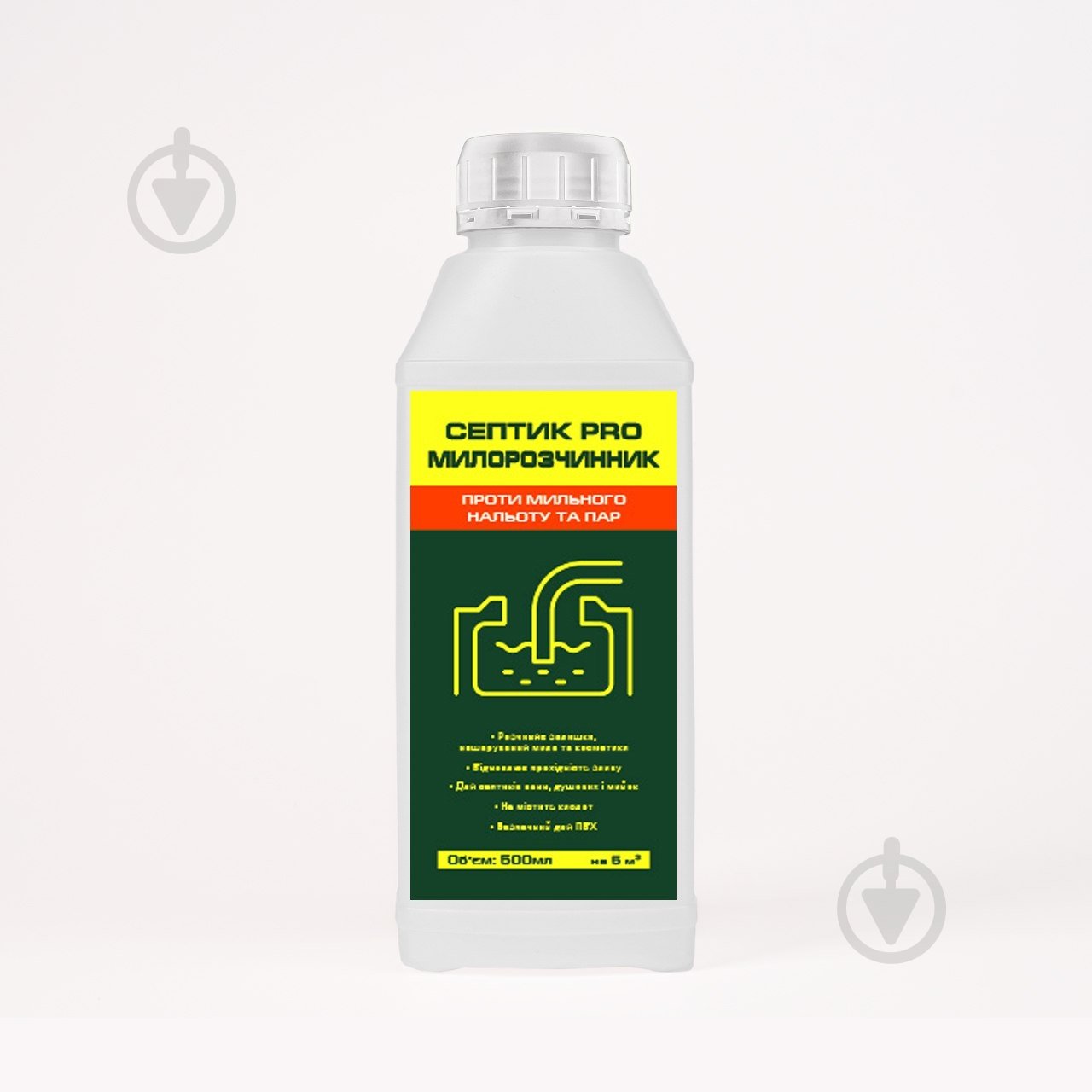 Засіб для септиків і вигрібних ям СЕПТИК PRO Милорозчинник на 5 м³ 0,5 л - фото 1 Засіб для септиків і вигрібних ям СЕПТИК PRO Милорозчинник на 5 м³ 0,5 л - фото 1
