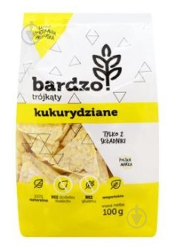 Хлебцы BARDZO Кукурузные треугольники 100 г - фото 1 Хлебцы BARDZO Кукурузные треугольники 100 г - фото 1