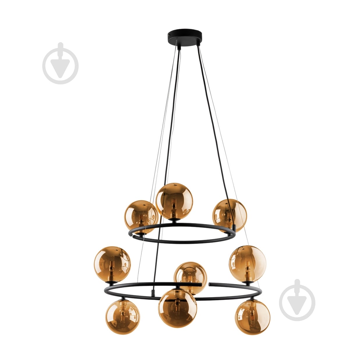 Люстра подвесная TK Lighting ANABELLE 6908 9xG9 янтарный - фото 1 Люстра подвесная TK Lighting ANABELLE 6908 9xG9 янтарный - фото 1