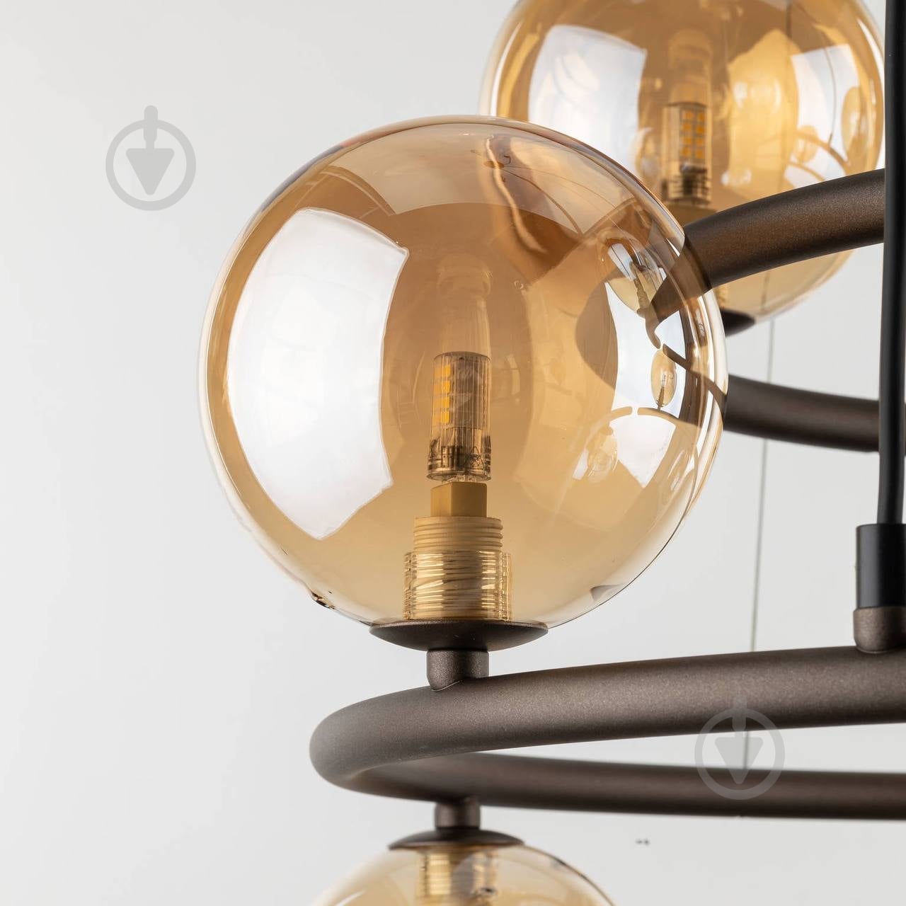 Люстра подвесная TK Lighting ANABELLE 6908 9xG9 янтарный - фото 4 Люстра подвесная TK Lighting ANABELLE 6908 9xG9 янтарный - фото 4