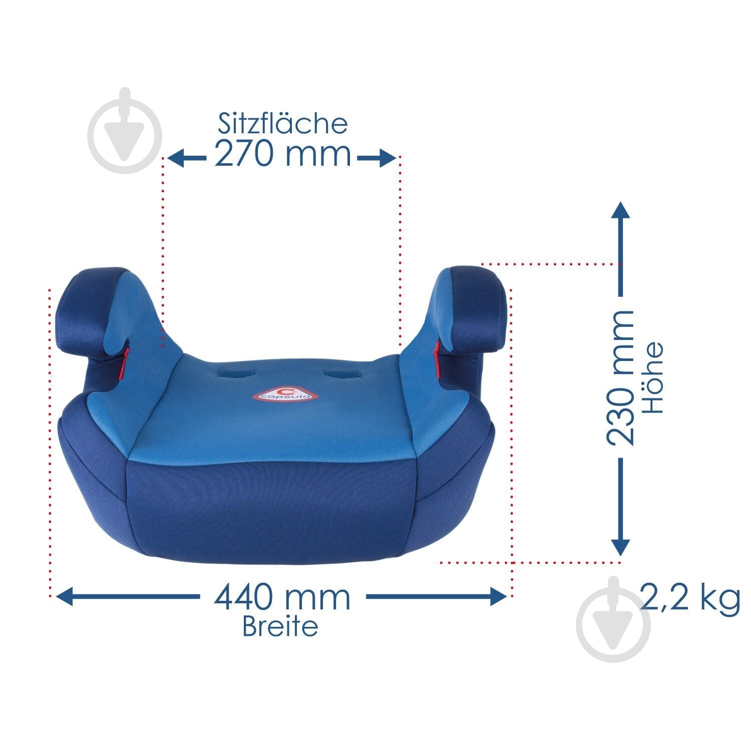 Автокресло-бустер Capsula JR5 Blue синий 773040 - фото 3