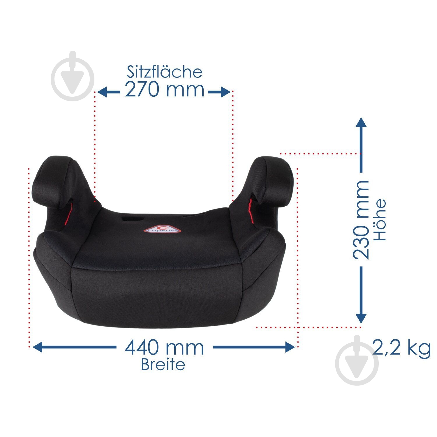 Автокресло-бустер Capsula JR5 Black черный 773010 - фото 3