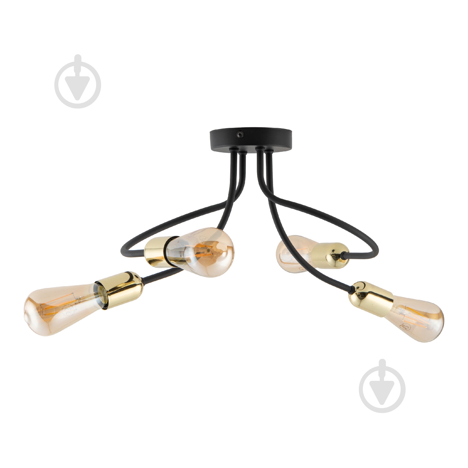Люстра TK Lighting ANIA 4x15 Вт E27 черный/золото - фото 1 Люстра TK Lighting ANIA 4x15 Вт E27 черный/золото - фото 1