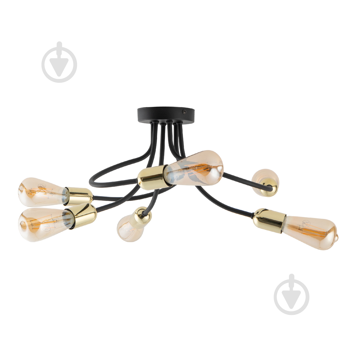 Люстра TK Lighting ANIA 6x15 Вт E27 черный/золото - фото 1 Люстра TK Lighting ANIA 6x15 Вт E27 черный/золото - фото 1