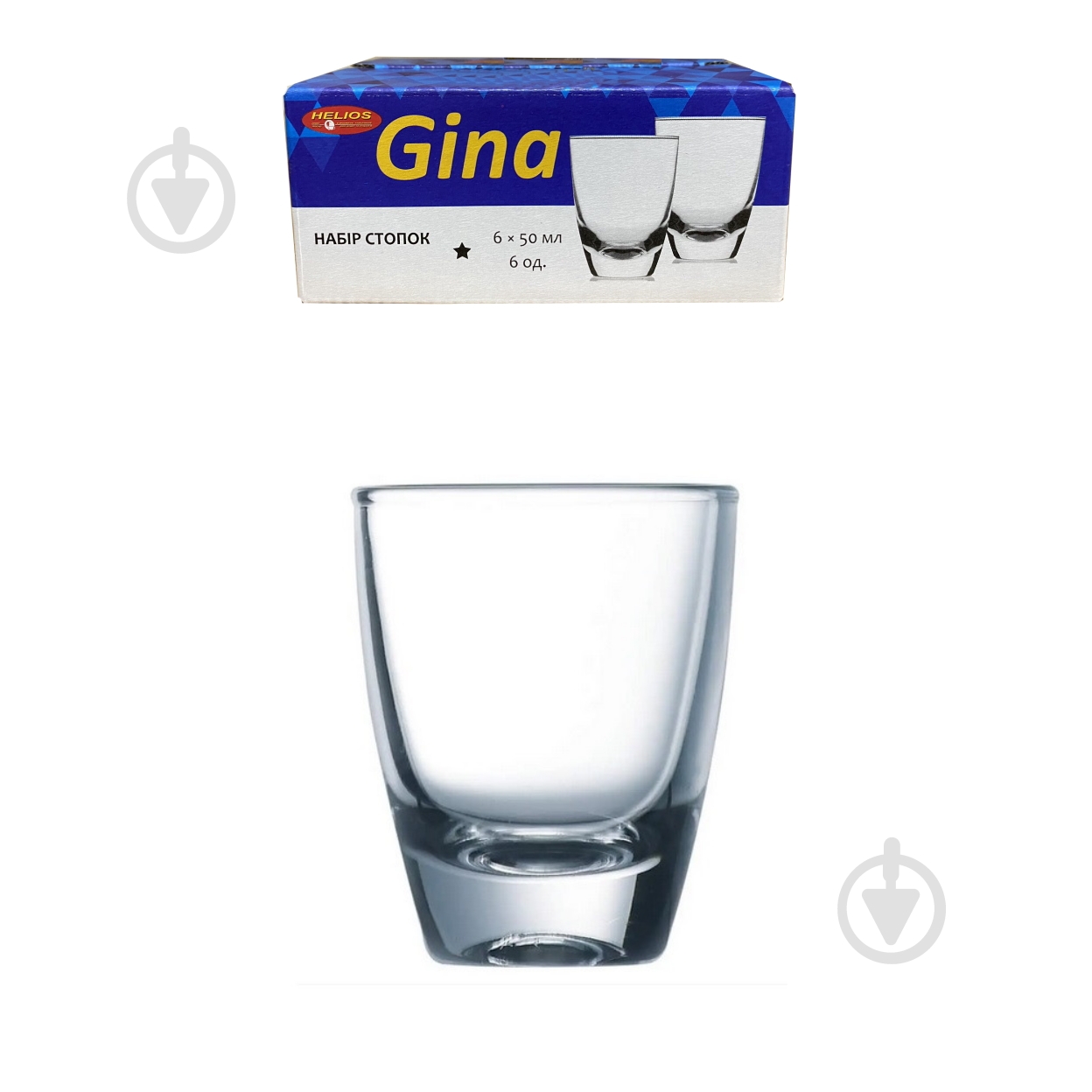 Набор стопок Helios GINA 50 мл 6 шт. - фото 2