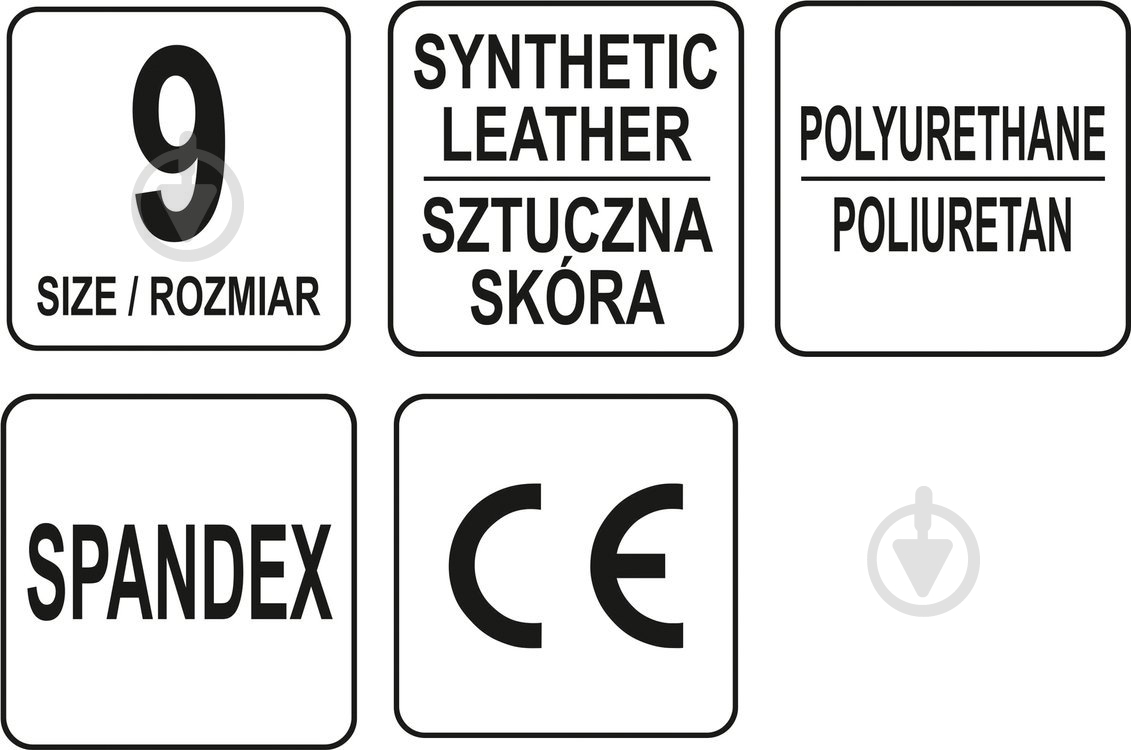 Перчатки YATO с покрытием кожа L (9) YT-74659 - фото 10