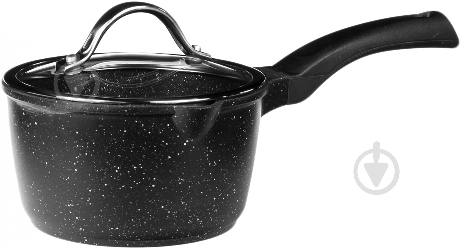 Ковш с крышкой Vinzer Granite Induction Line 1,6 л 16 см 89450 - фото 1