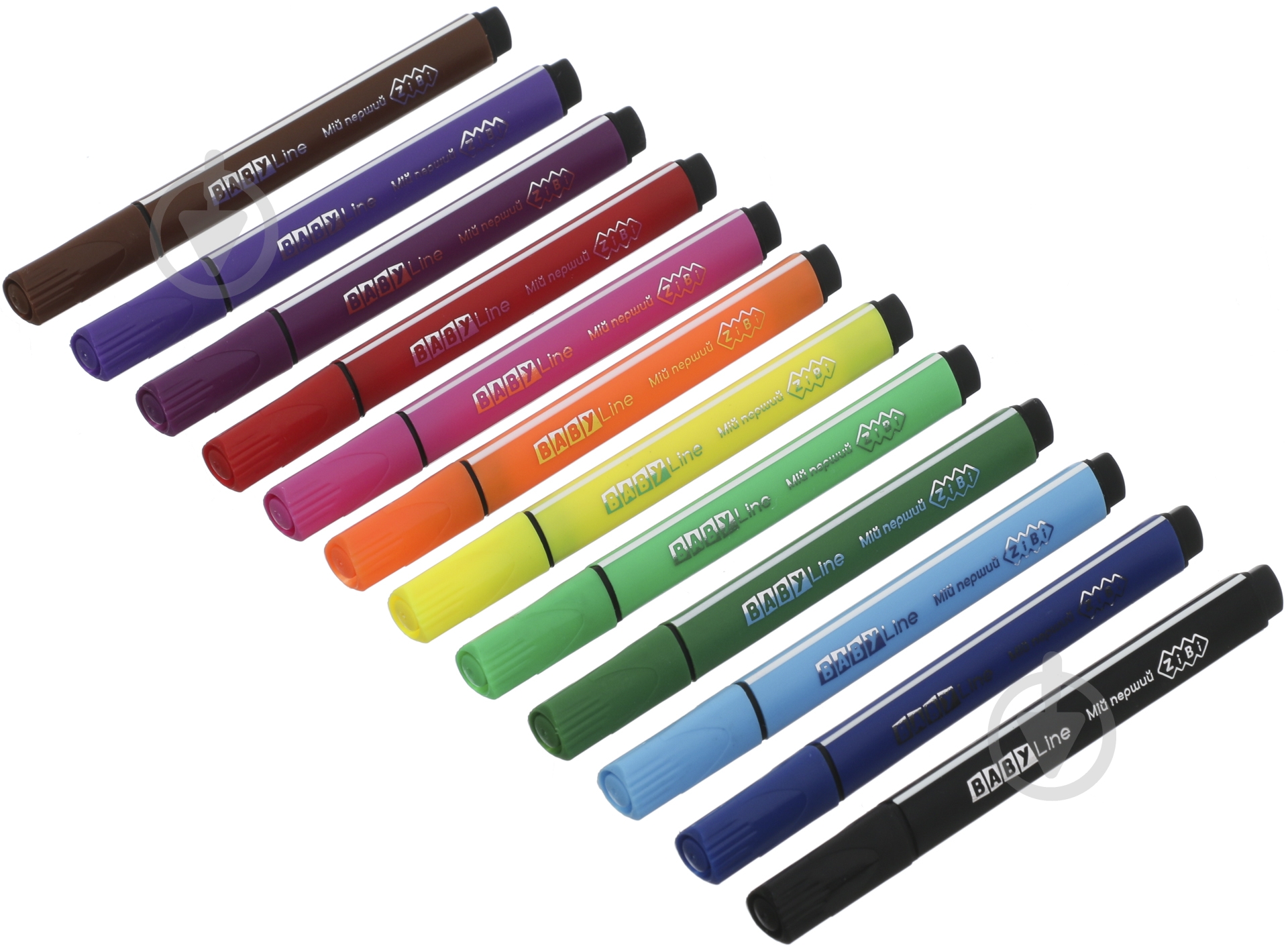 Набор фломастеров BABY Line Jumbo 12 цветов ZiBi - фото 2