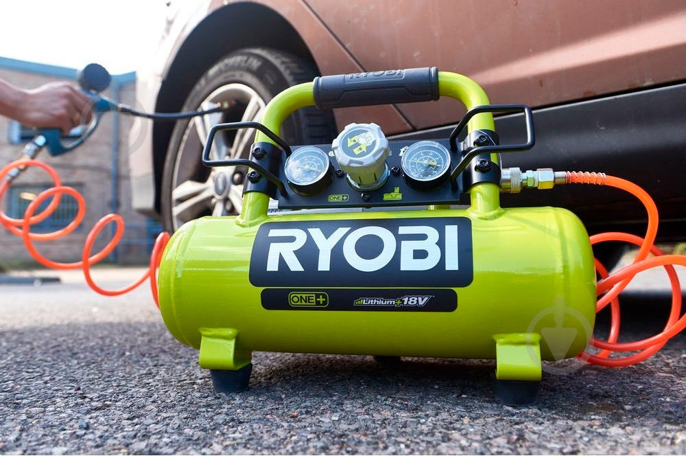 Компресcор автомобильный RYOBI R18AC-0 ONE+ - фото 8 Компресcор автомобильный RYOBI R18AC-0 ONE+ - фото 8