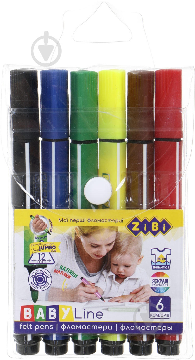 Фломастери Baby Line ZiBi - фото 3