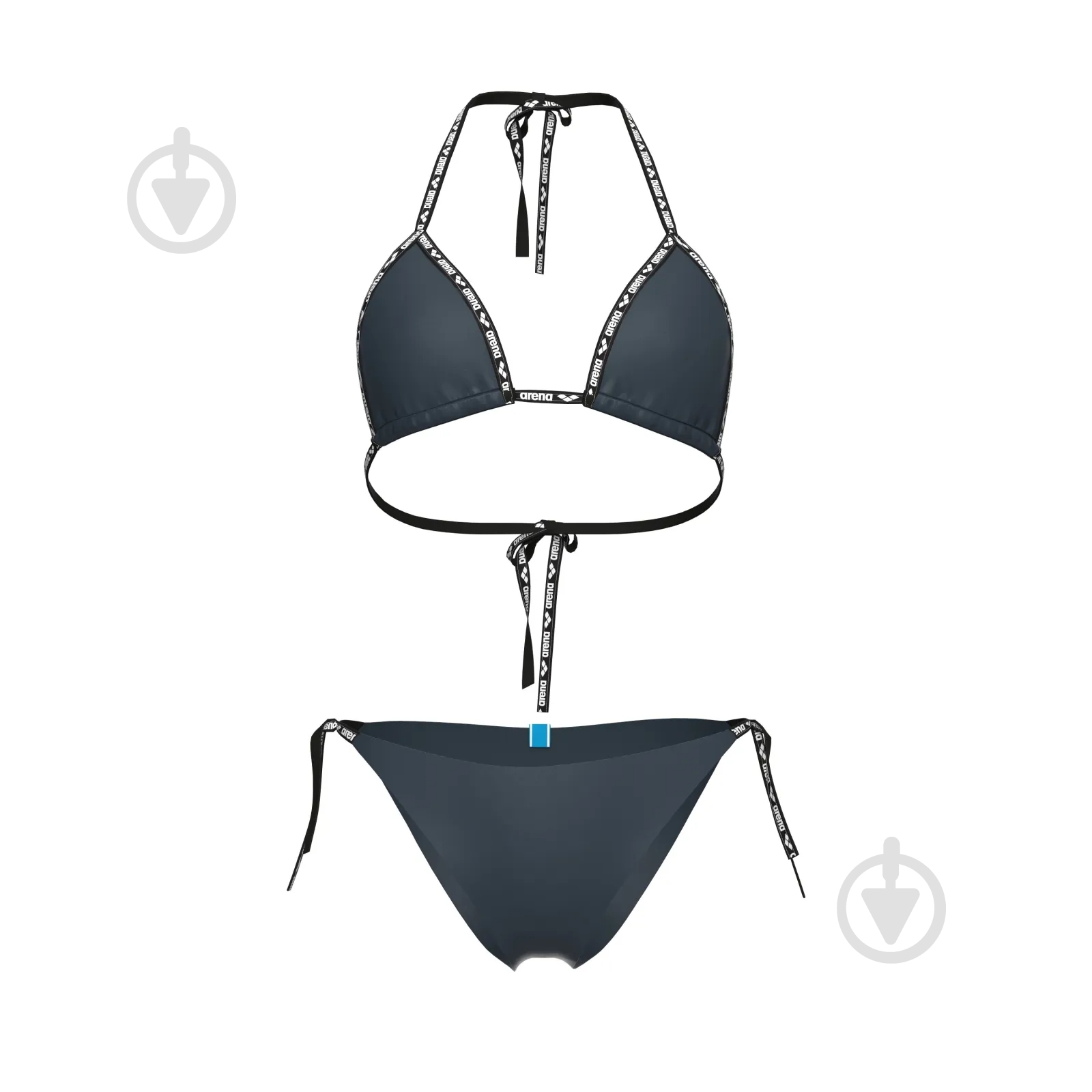 Купальник Arena SOLID BIKINI TRIANGLE 009397-500 р.36 серый - фото 6