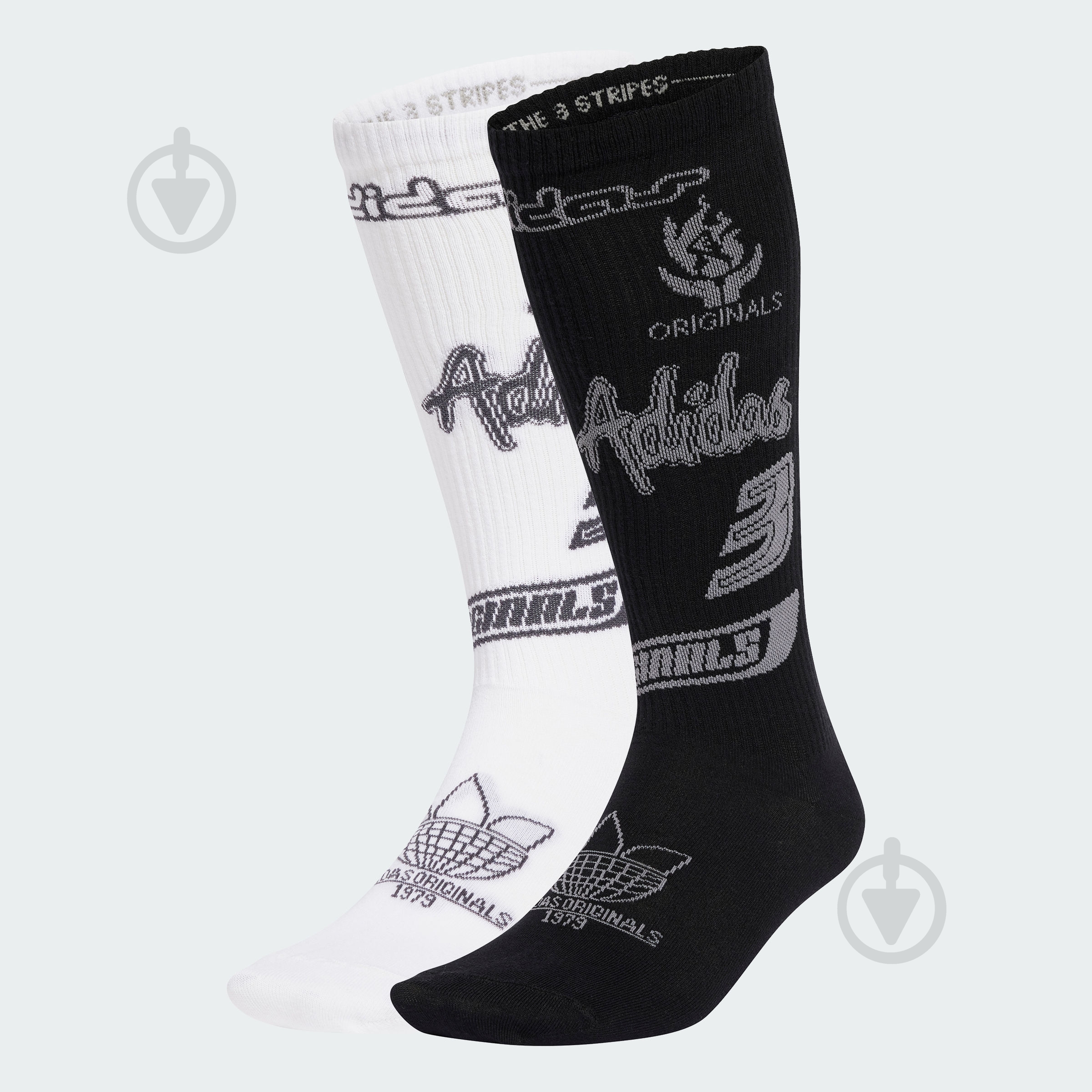 Шкарпетки Adidas SPONSOR CREW 2P JN7001 р.S чорний - фото 1 Шкарпетки Adidas SPONSOR CREW 2P JN7001 р.S чорний - фото 1