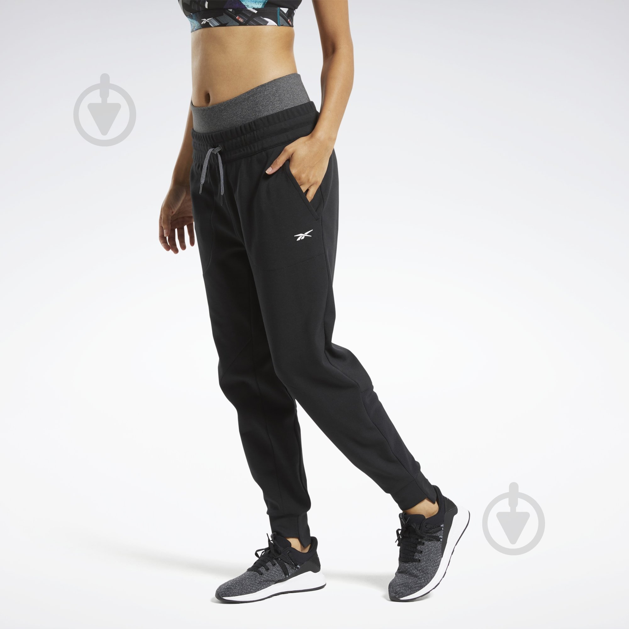 Брюки Reebok FT0803 р. M черный - фото 1