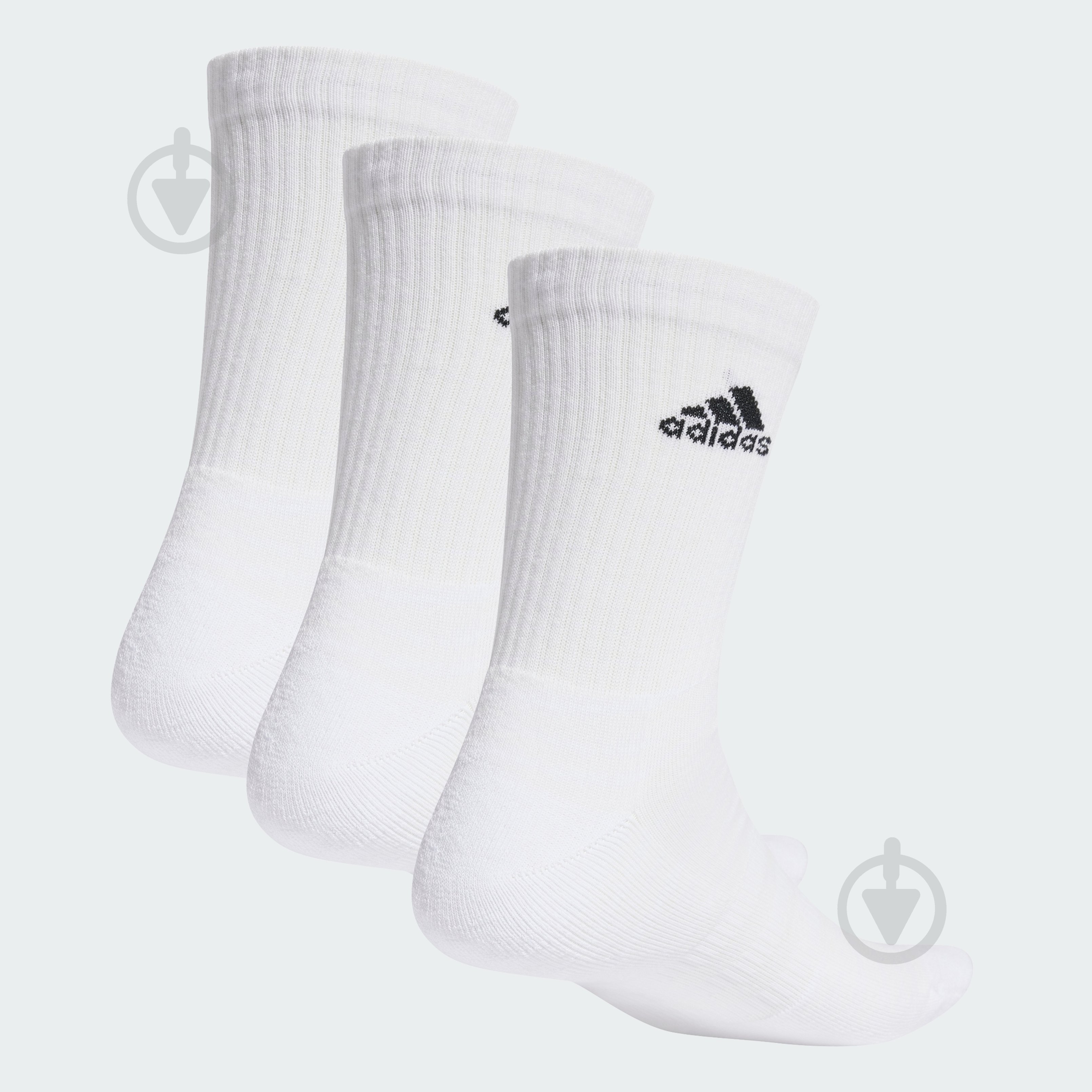 Шкарпетки Adidas C SPW CRW 3P HT3446 р.XL білий 3 шт. - фото 3 Шкарпетки Adidas C SPW CRW 3P HT3446 р.XL білий 3 шт. - фото 3