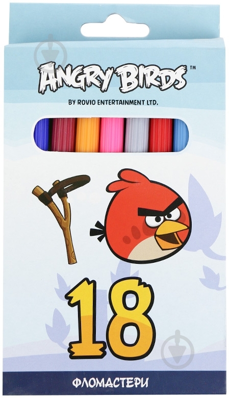 Фломастеры Angry Birds 18 шт AB03132 Cool For School - фото 1