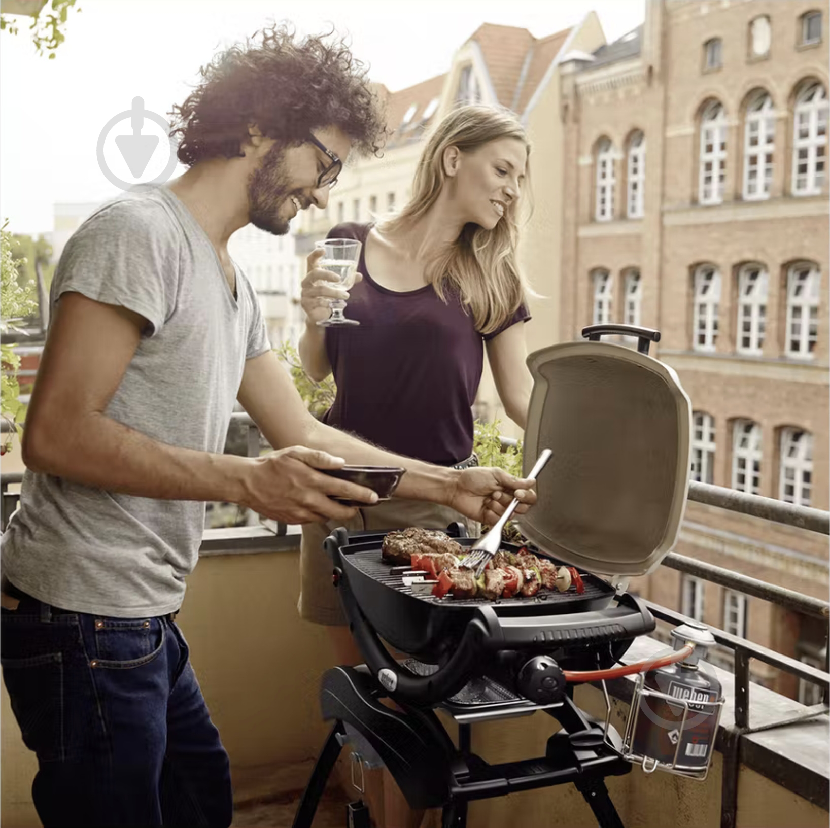 Гриль газовый Weber Q 1000 титановый - фото 9