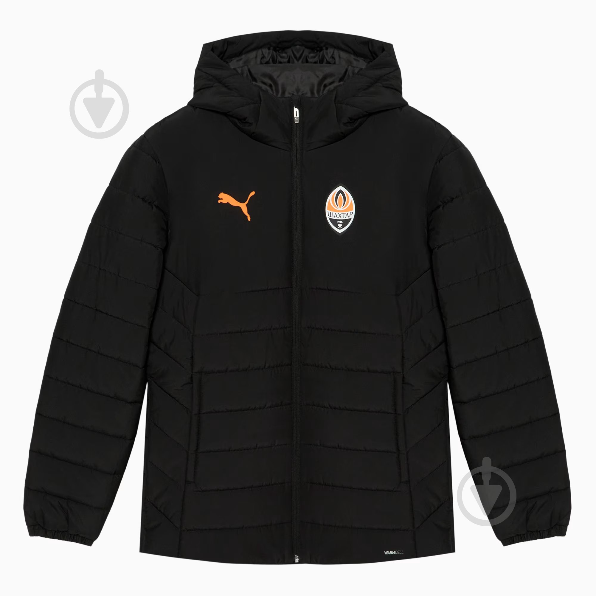 Куртка мужская демисезонная Puma FCSD Hooded Padded Jacket Black-Ric 78282804 р.L черная - фото 1