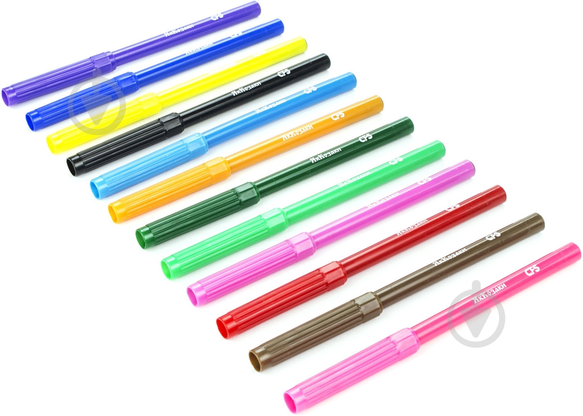 Фломастеры Як Козаки 12 цветов KZ01134 Cool For School - фото 2