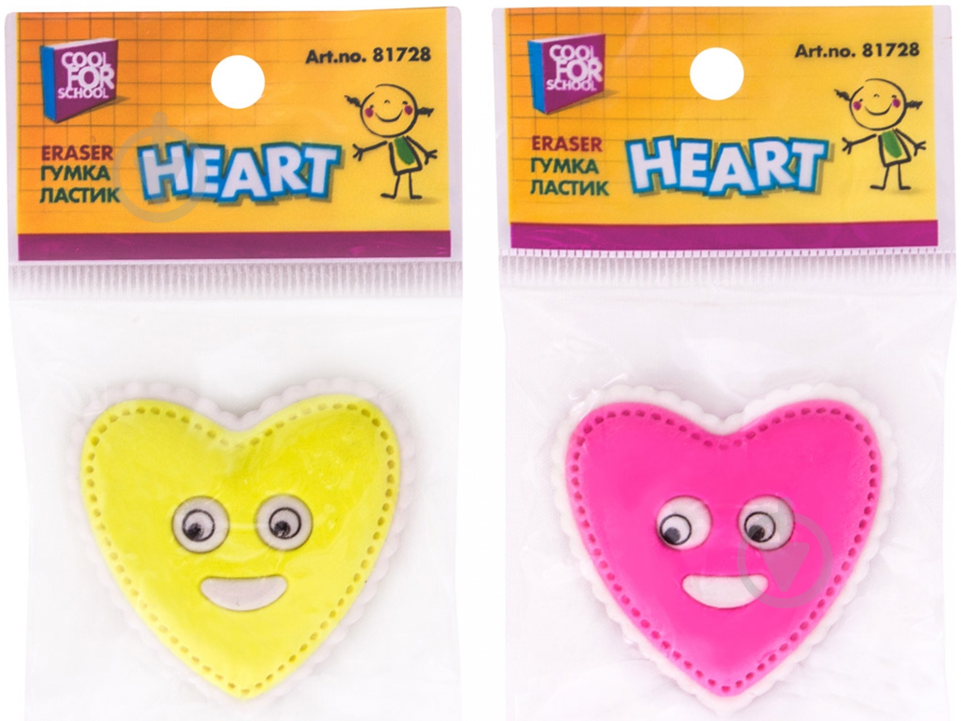 Гумка для олівців Сердечко CF81728 Cool For School - фото 4