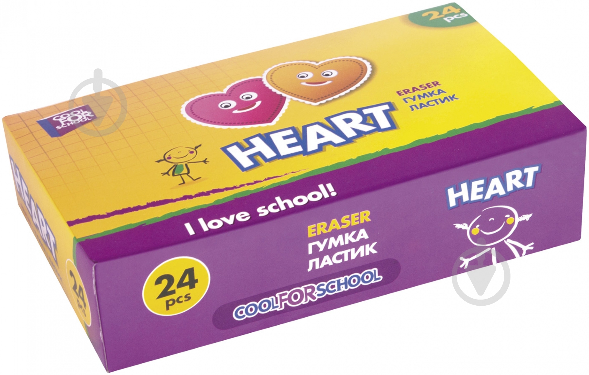 Гумка для олівців Сердечко CF81728 Cool For School - фото 5