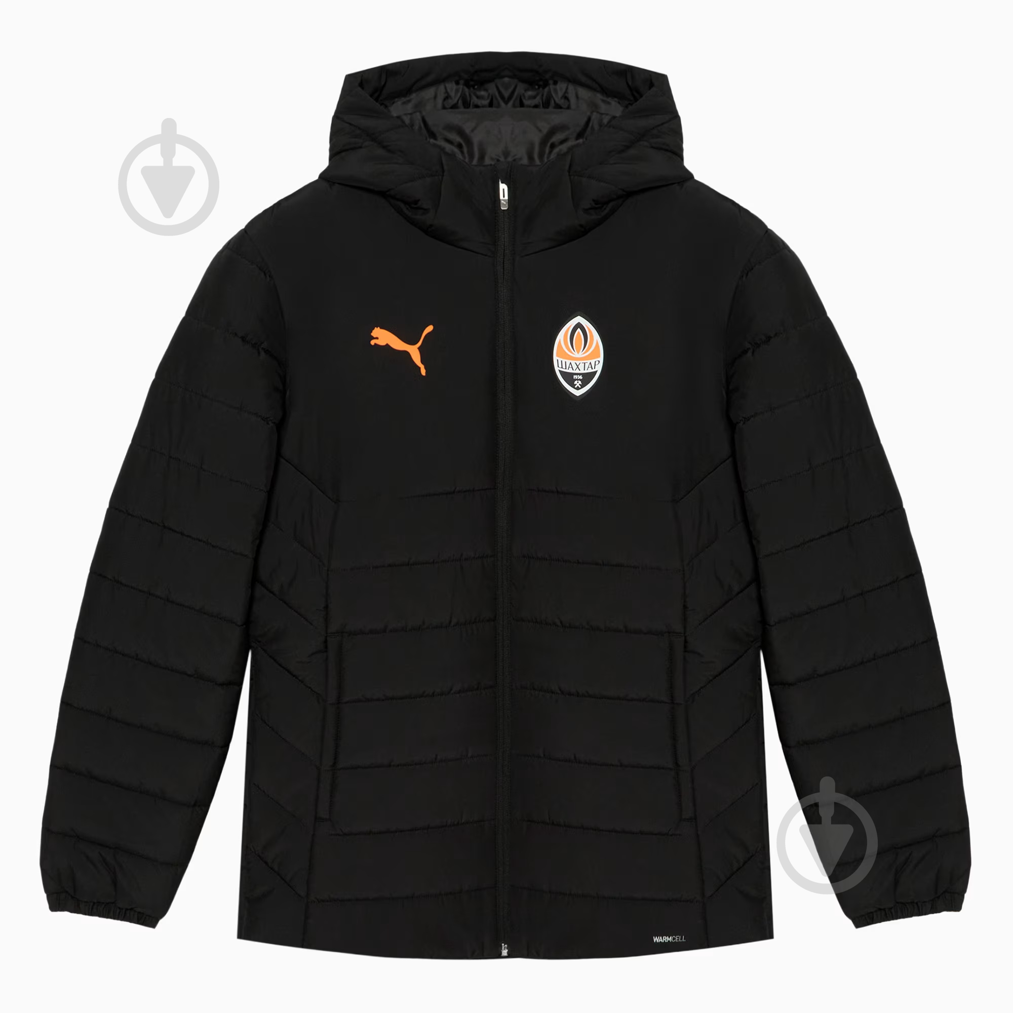 Куртка чоловіча демісезонна Puma FCSD Hooded Padded Jacket Black-Ric 78282804 р.XL чорна - фото 1