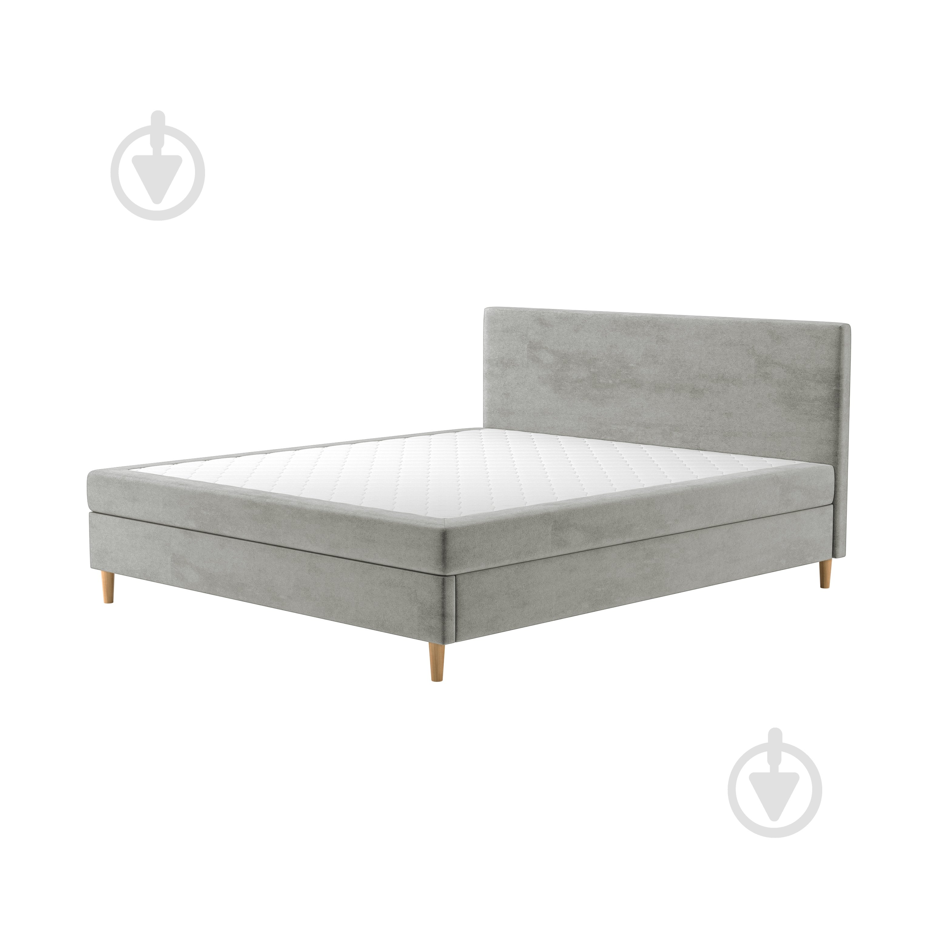 Ліжко Меблі Прогрес Глорія 160x200 см світло-сірий - фото 1 Ліжко Меблі Прогрес Глорія 160x200 см світло-сірий - фото 1