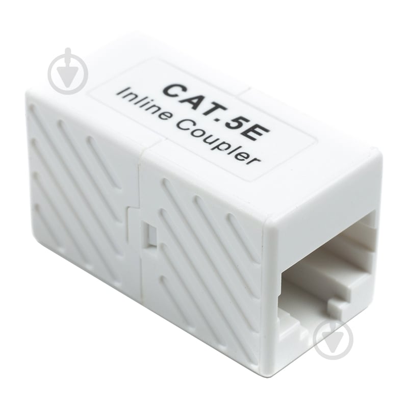 Конектор PowerPlant RJ45 для UTP CAT5E білий (TV992157) - фото 1