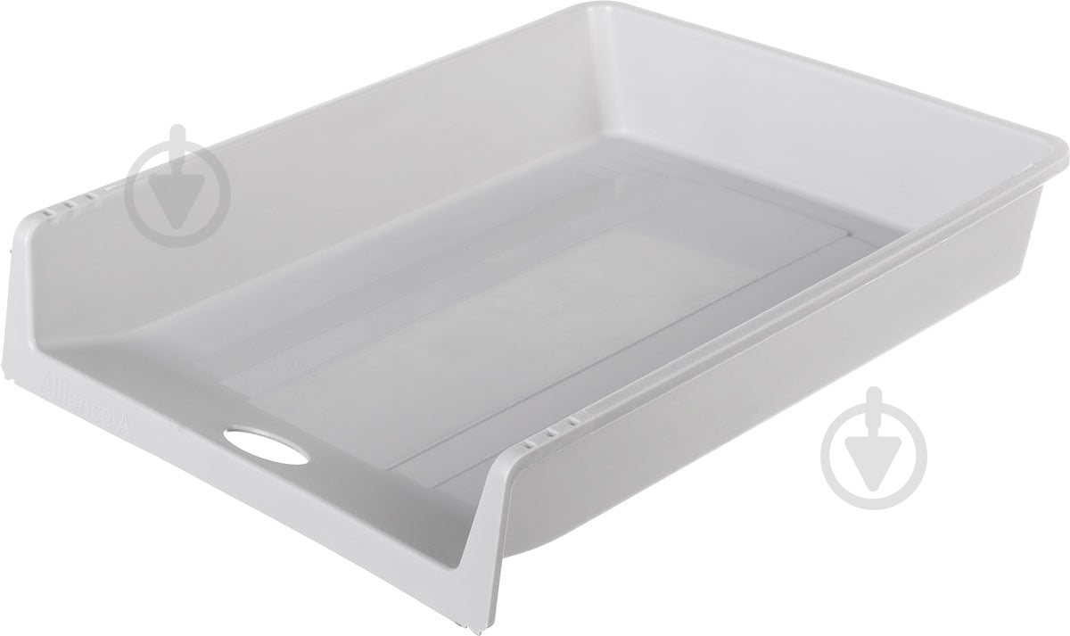 Лоток для бумаг ПП серый - фото 3