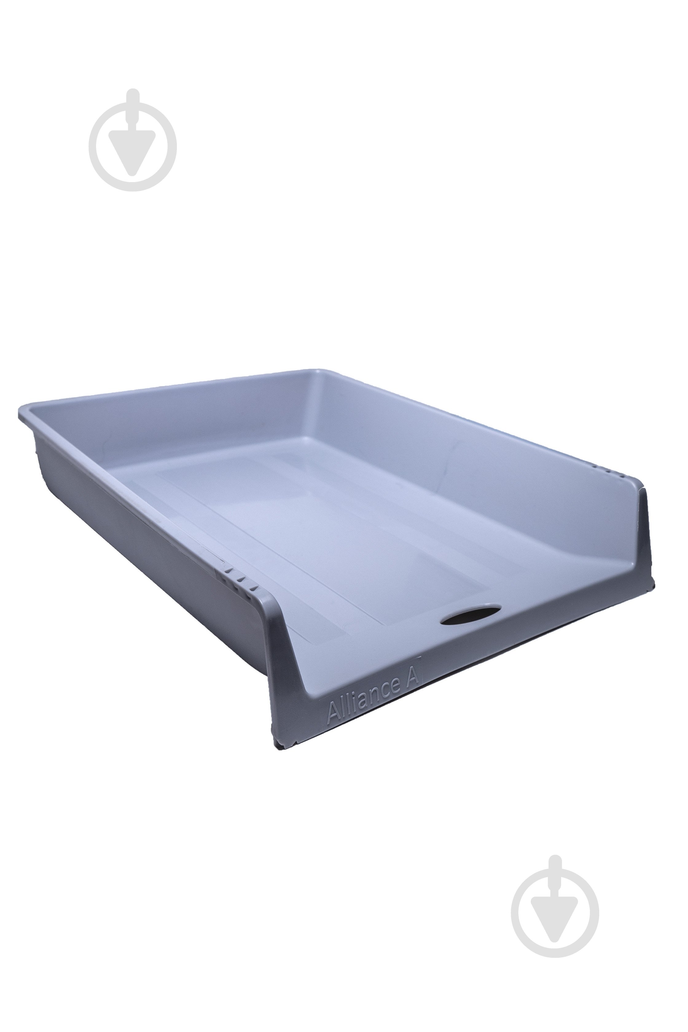 Лоток для бумаг ПП серый - фото 1