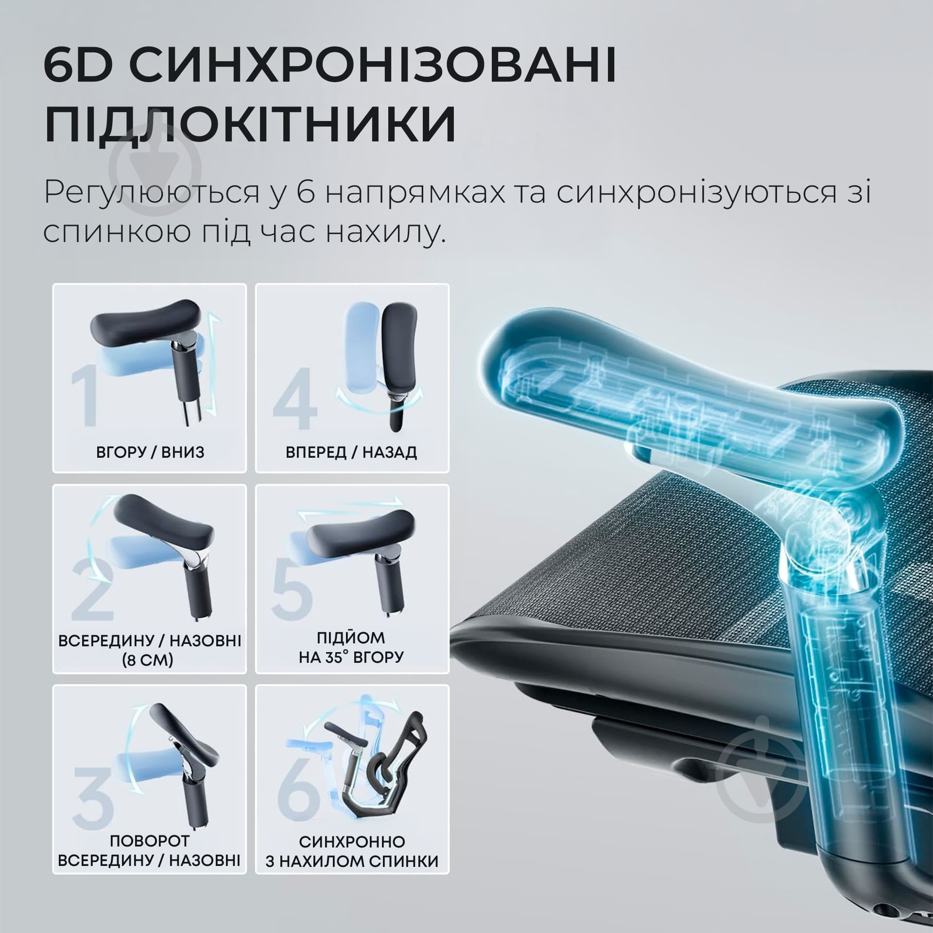 Кресло офисное Sihoo DORO C300 Pro Mesh Black (DORO-C300-PRO-M101) черный - фото 12