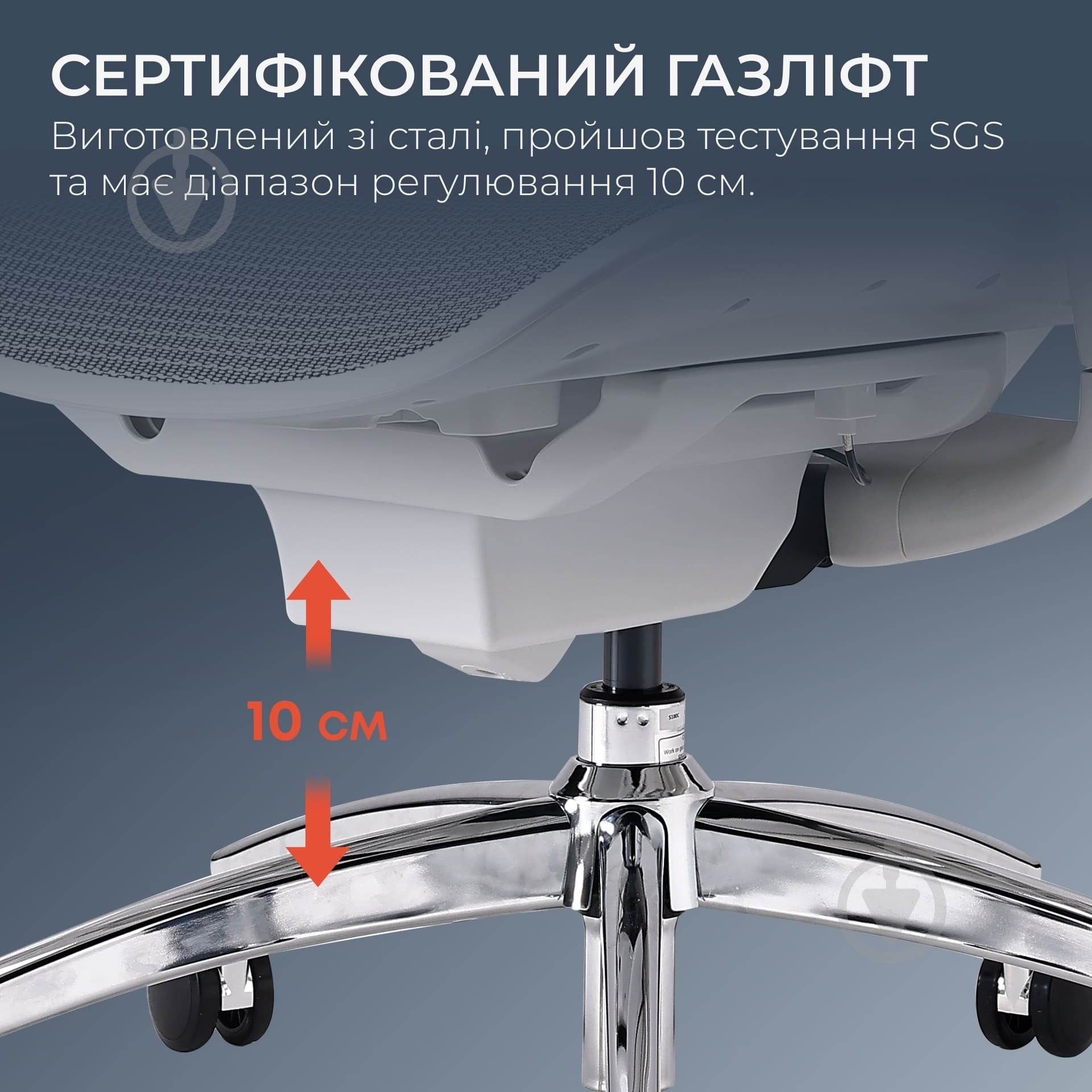 Кресло офисное Sihoo DORO C300 Pro Mesh White (DORO-C300-PRO-M102) серый - фото 9