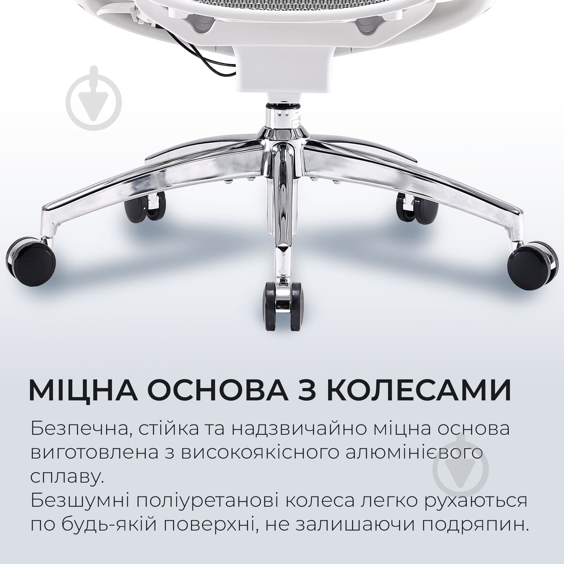 Кресло офисное Sihoo DORO C300 Pro Mesh White (DORO-C300-PRO-M102) серый - фото 10