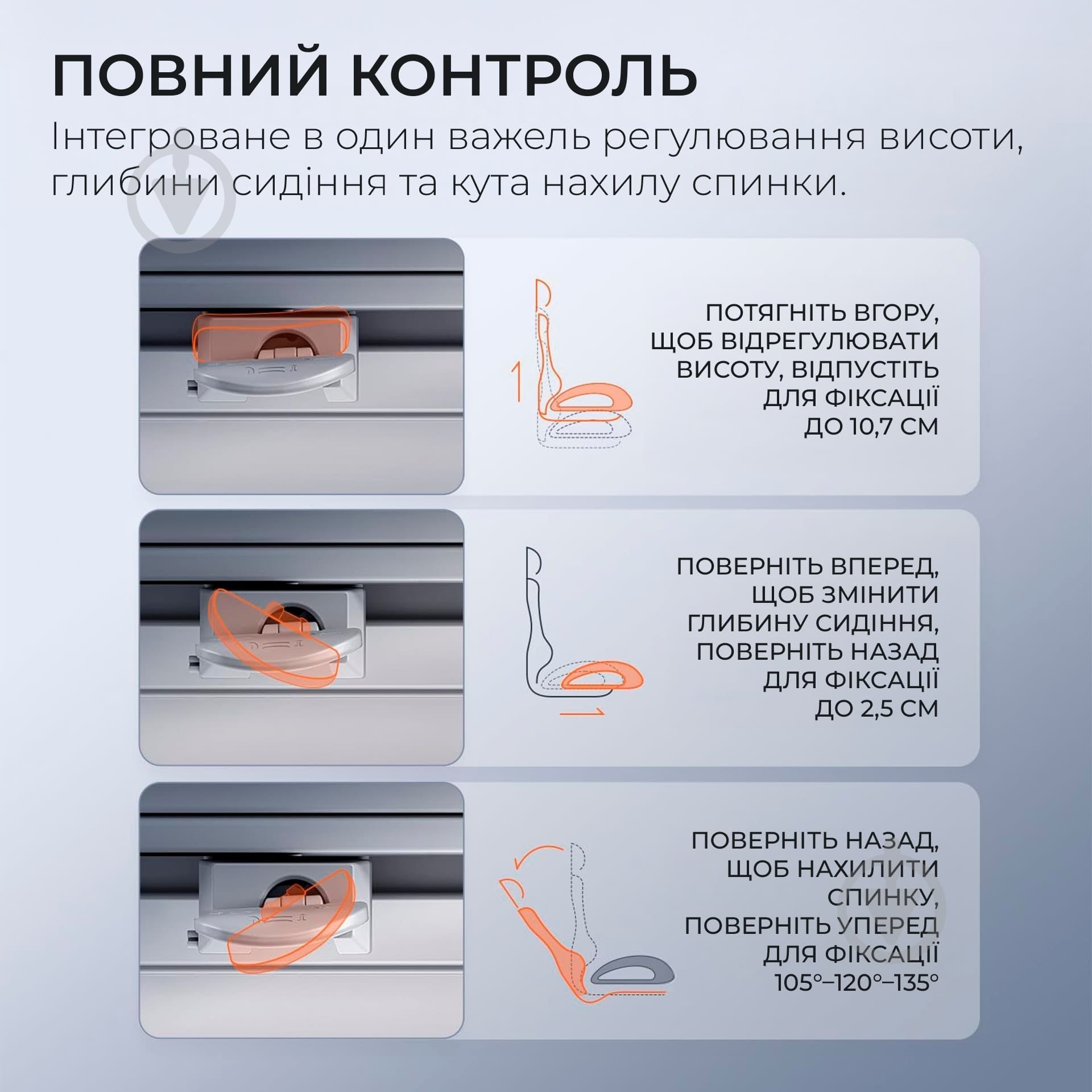 Кресло офисное Sihoo DORO C300 Pro Mesh White (DORO-C300-PRO-M102) серый - фото 7