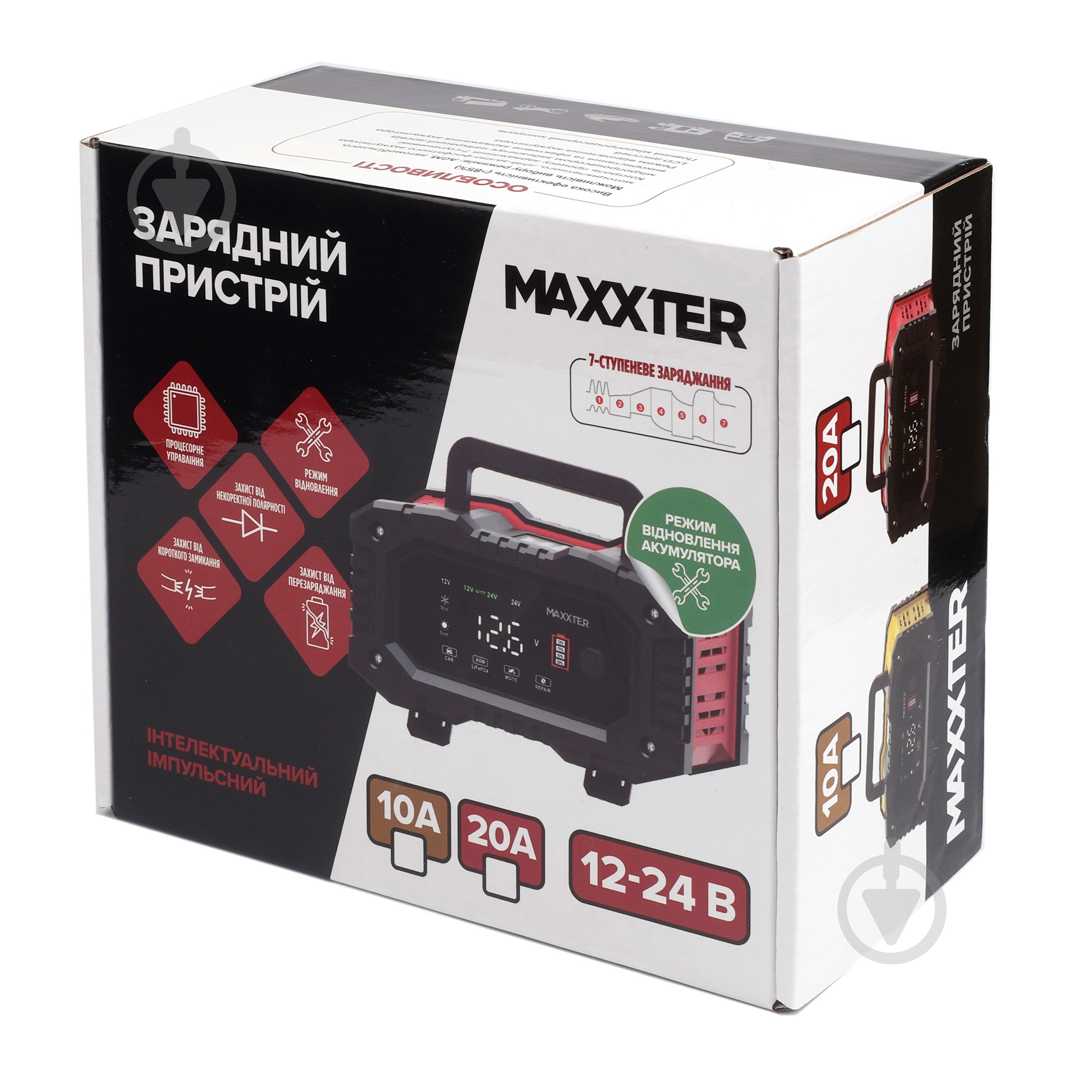 Автомобільний зарядний пристрій Maxxter 20 А (MX-CHR-1224V20P) - фото 3