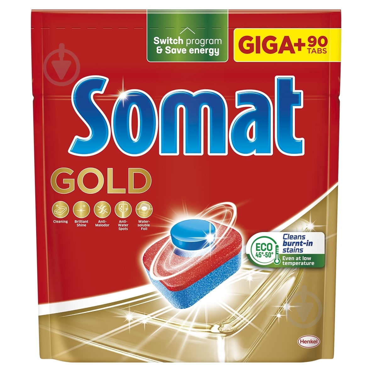Таблетки для посудомийних машин Somat Голд 90 шт. - фото 1