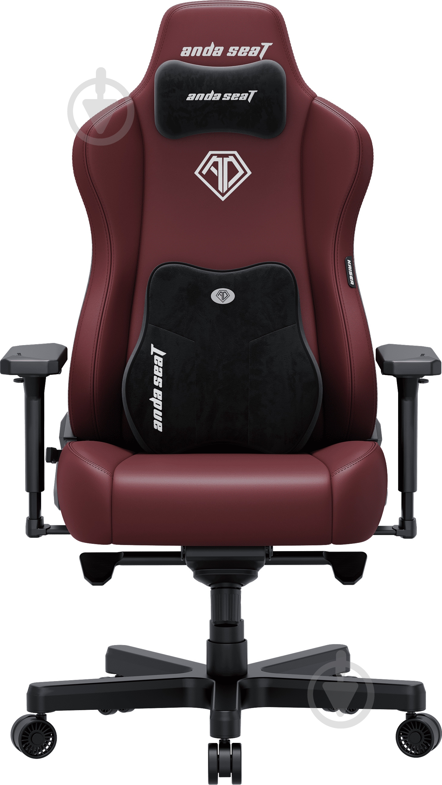 Крісло ігрове Anda Seat Kaiser 3E XL Maroon PVC бордовий - фото 1