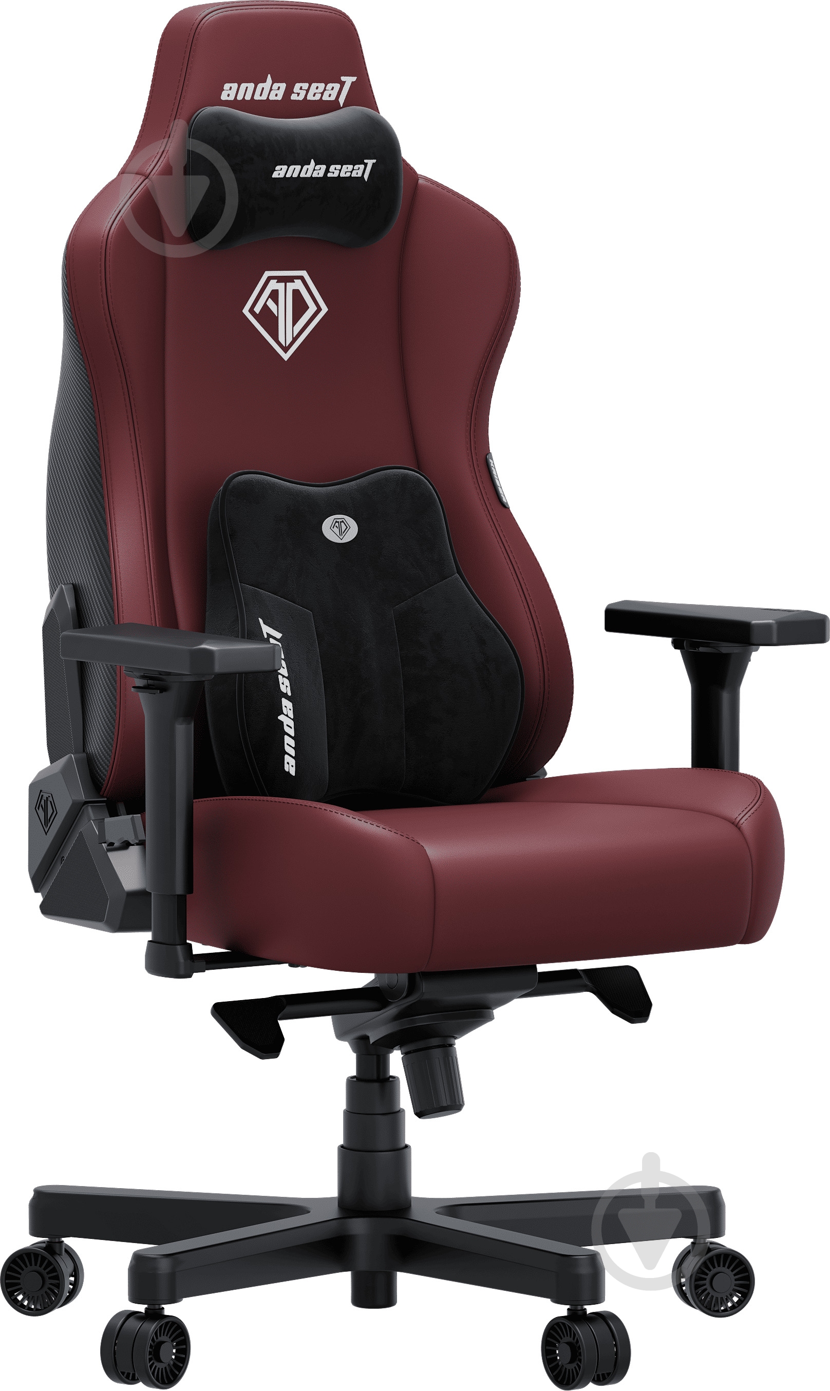 Крісло ігрове Anda Seat Kaiser 3E XL Maroon PVC бордовий - фото 2