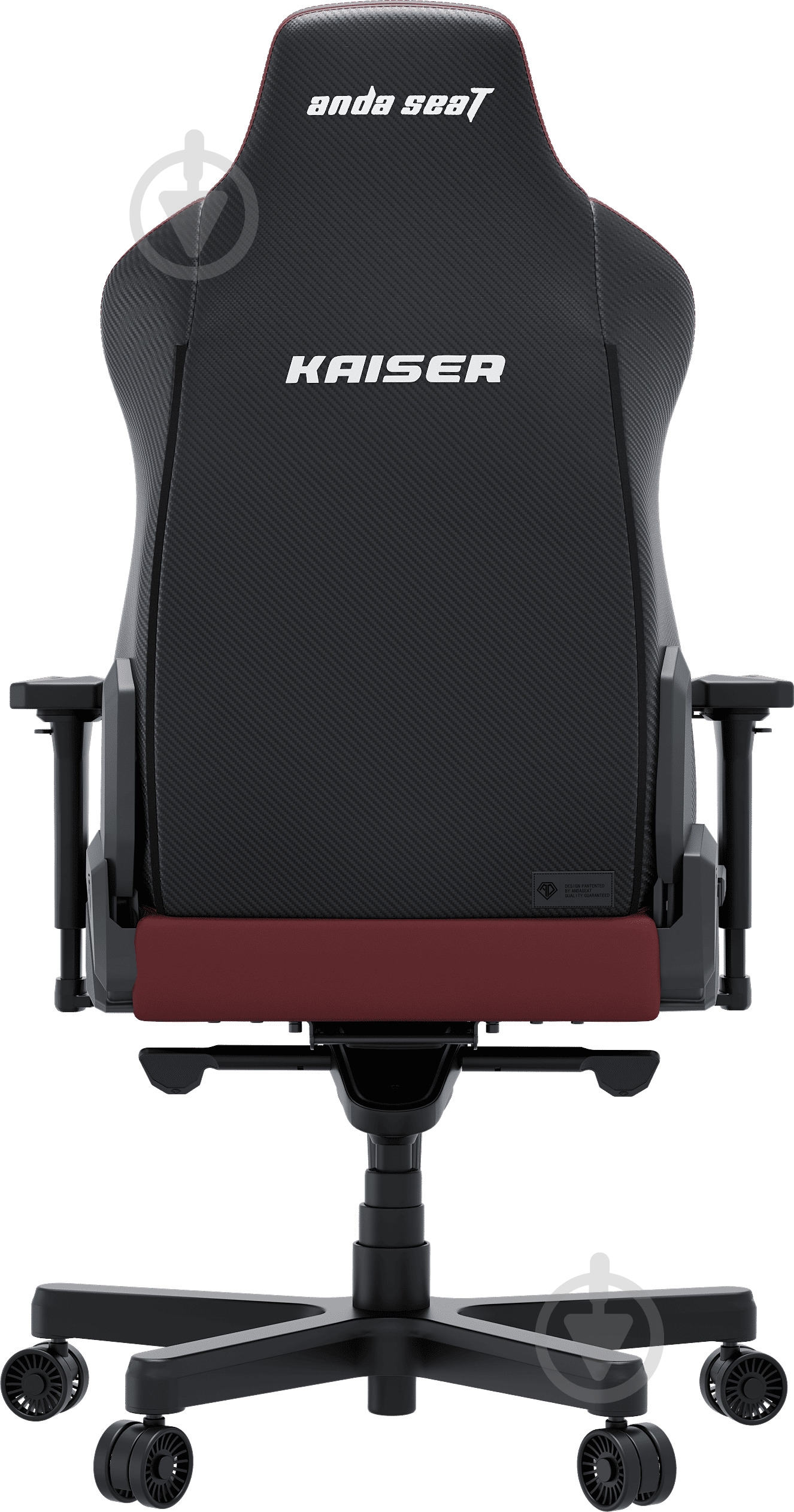 Крісло ігрове Anda Seat Kaiser 3E XL Maroon PVC бордовий - фото 4
