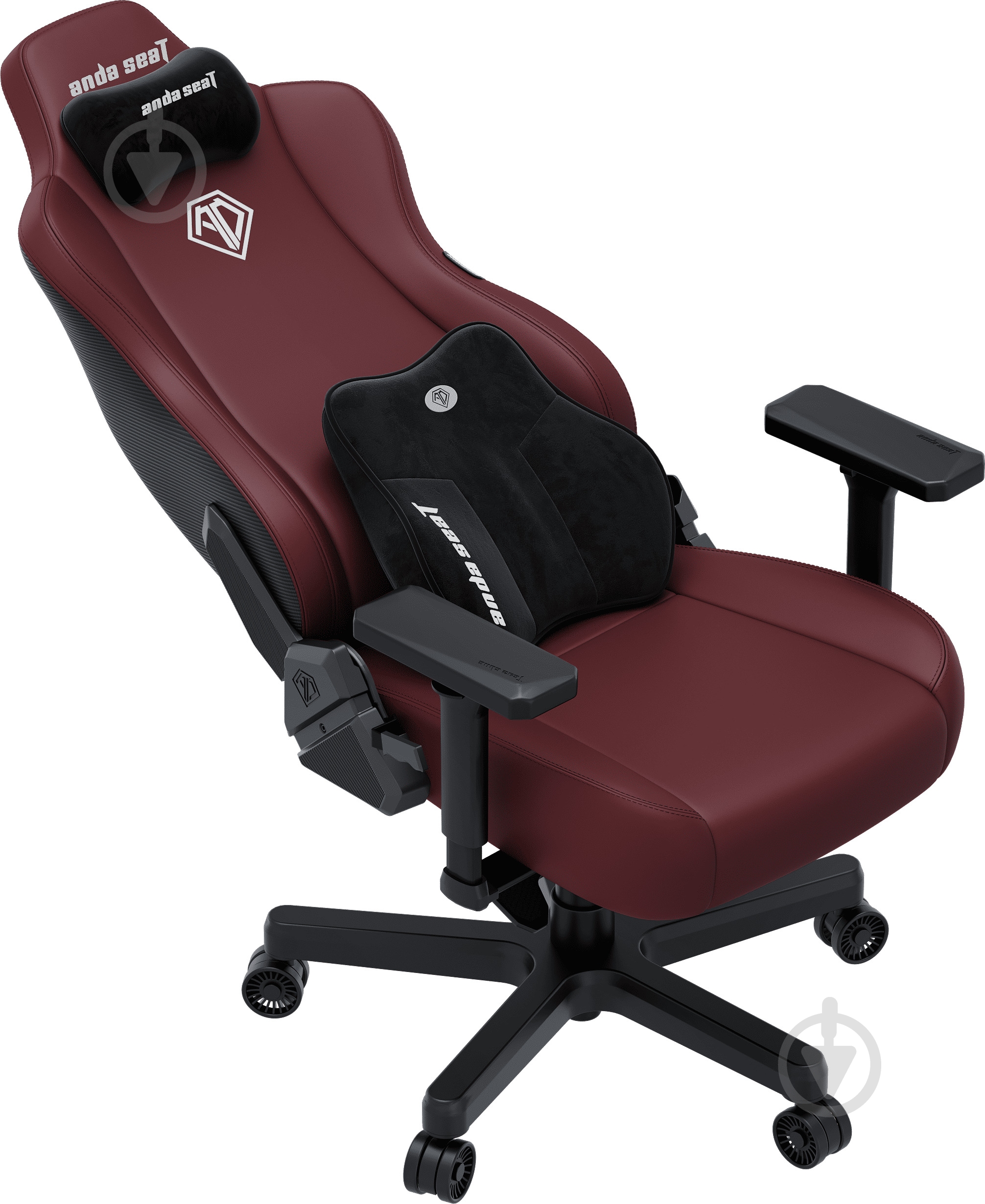 Крісло ігрове Anda Seat Kaiser 3E XL Maroon PVC бордовий - фото 7