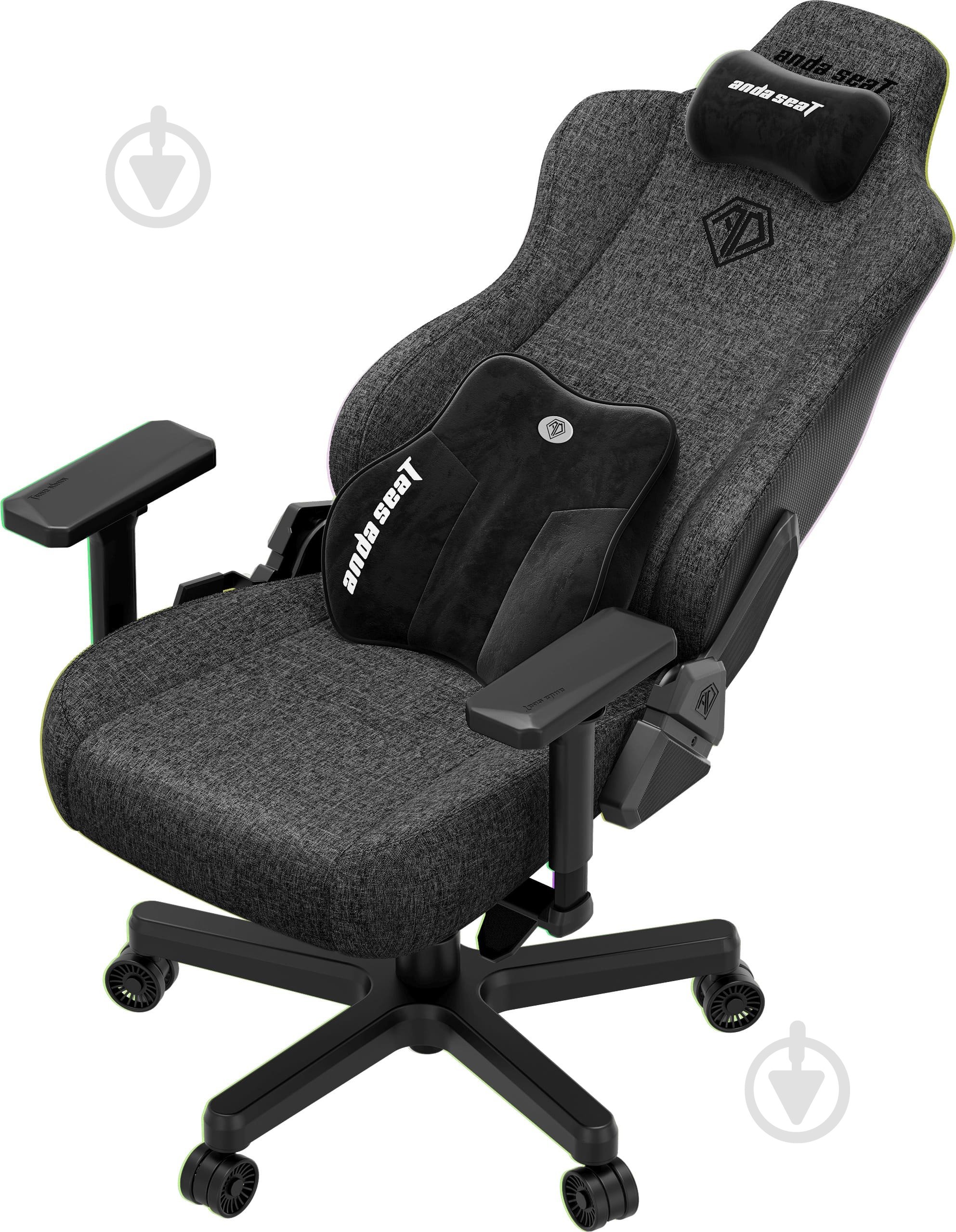 Крісло ігрове Anda Seat Kaiser 3E XL Dark Grey Fabric сірий - фото 7 Крісло ігрове Anda Seat Kaiser 3E XL Dark Grey Fabric сірий - фото 7