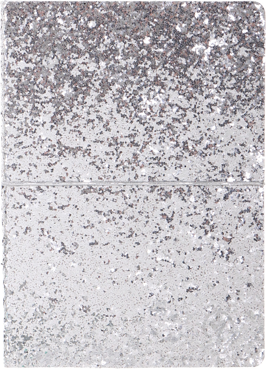 Блокнот Гламур А5 96 лист. серебряный - фото 1