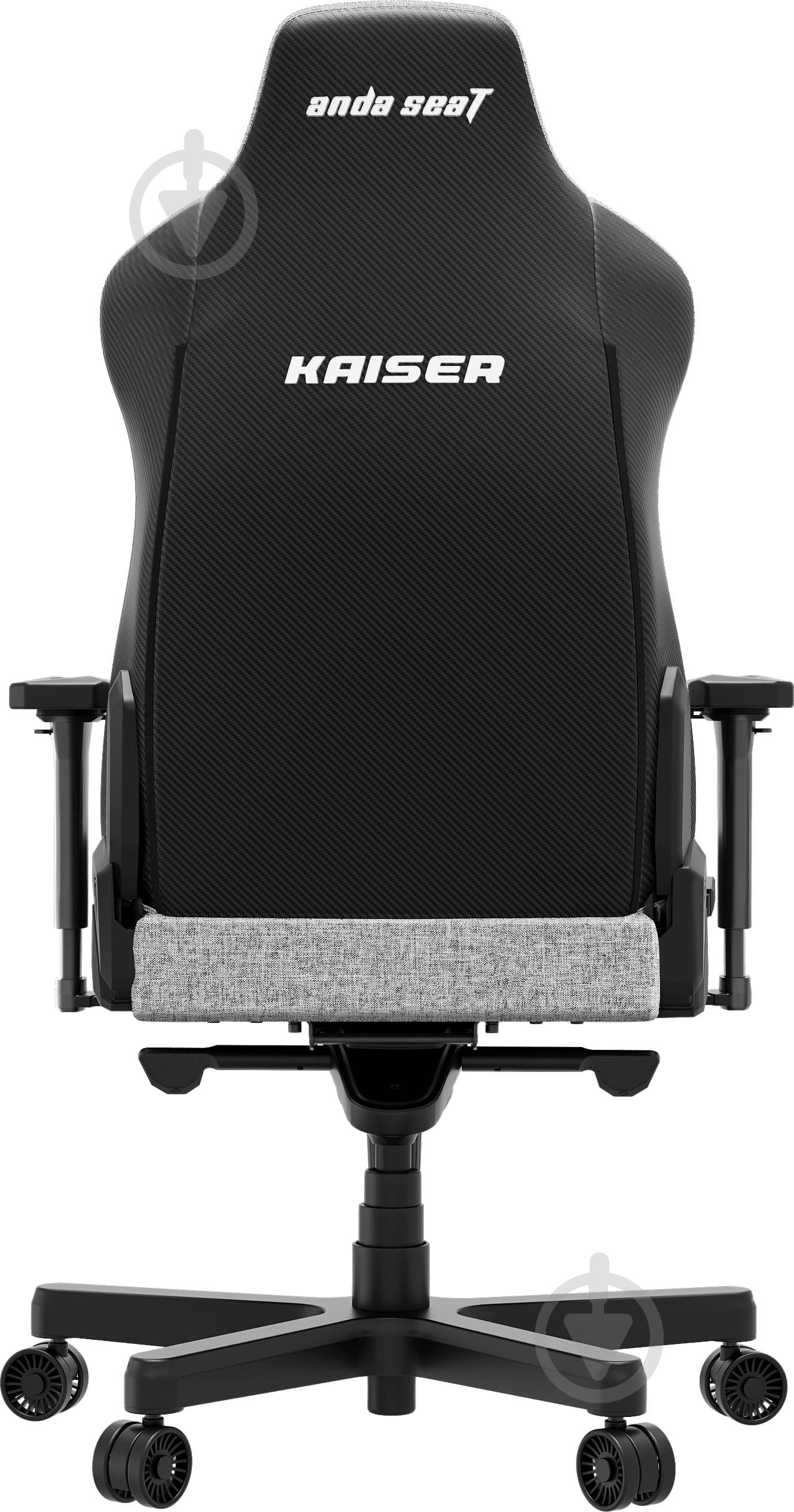 Крісло ігрове Anda Seat Kaiser 3E XL Grey Fabric сірий - фото 4