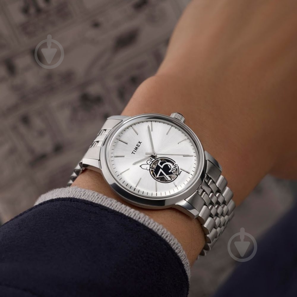 Наручний годинник Peanuts Timex silver (Tx2y45000) - фото 3