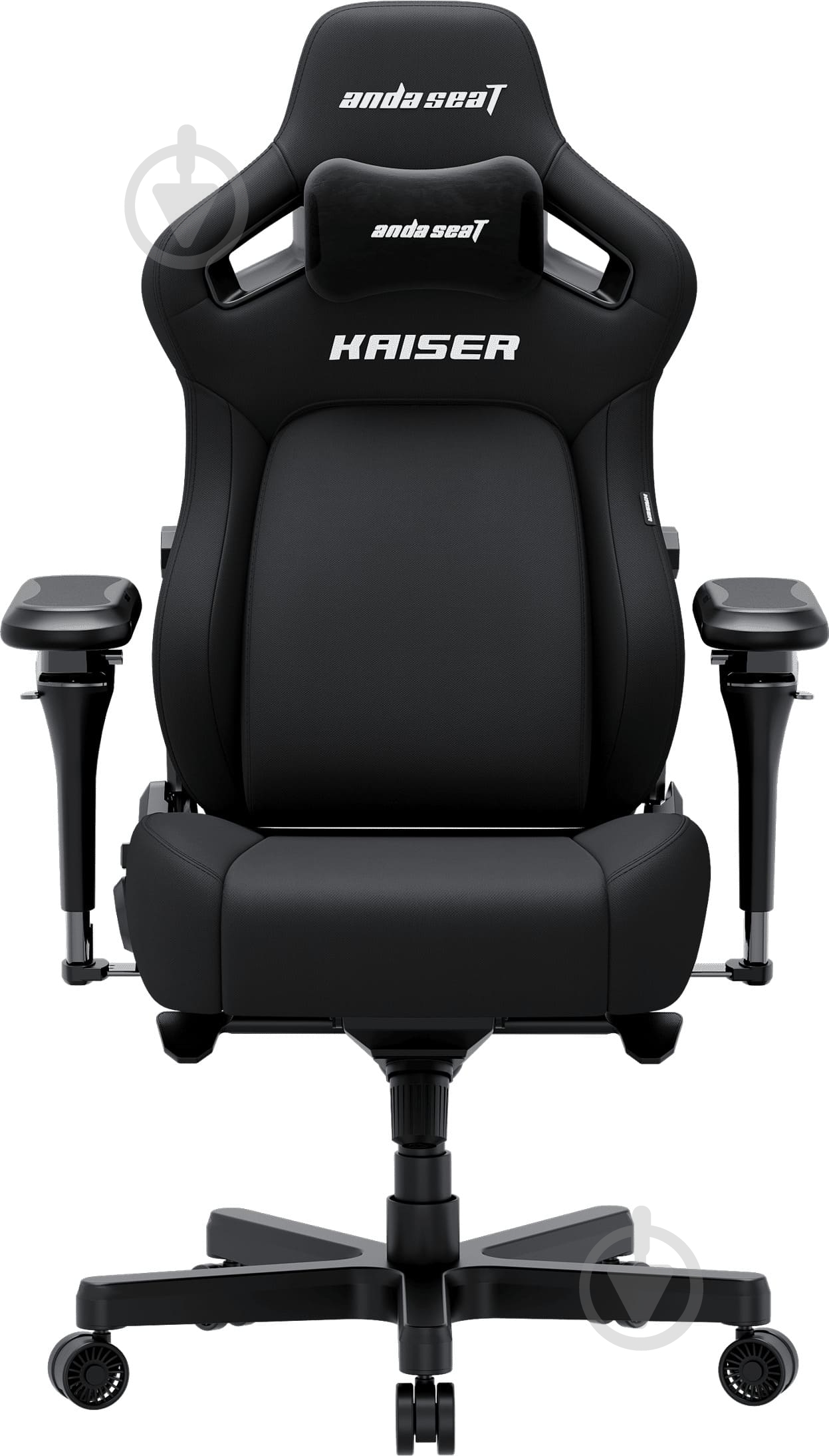 Крісло ігрове Anda Seat Kaiser 4 V2 Size XL Black Fabric чорний - фото 1