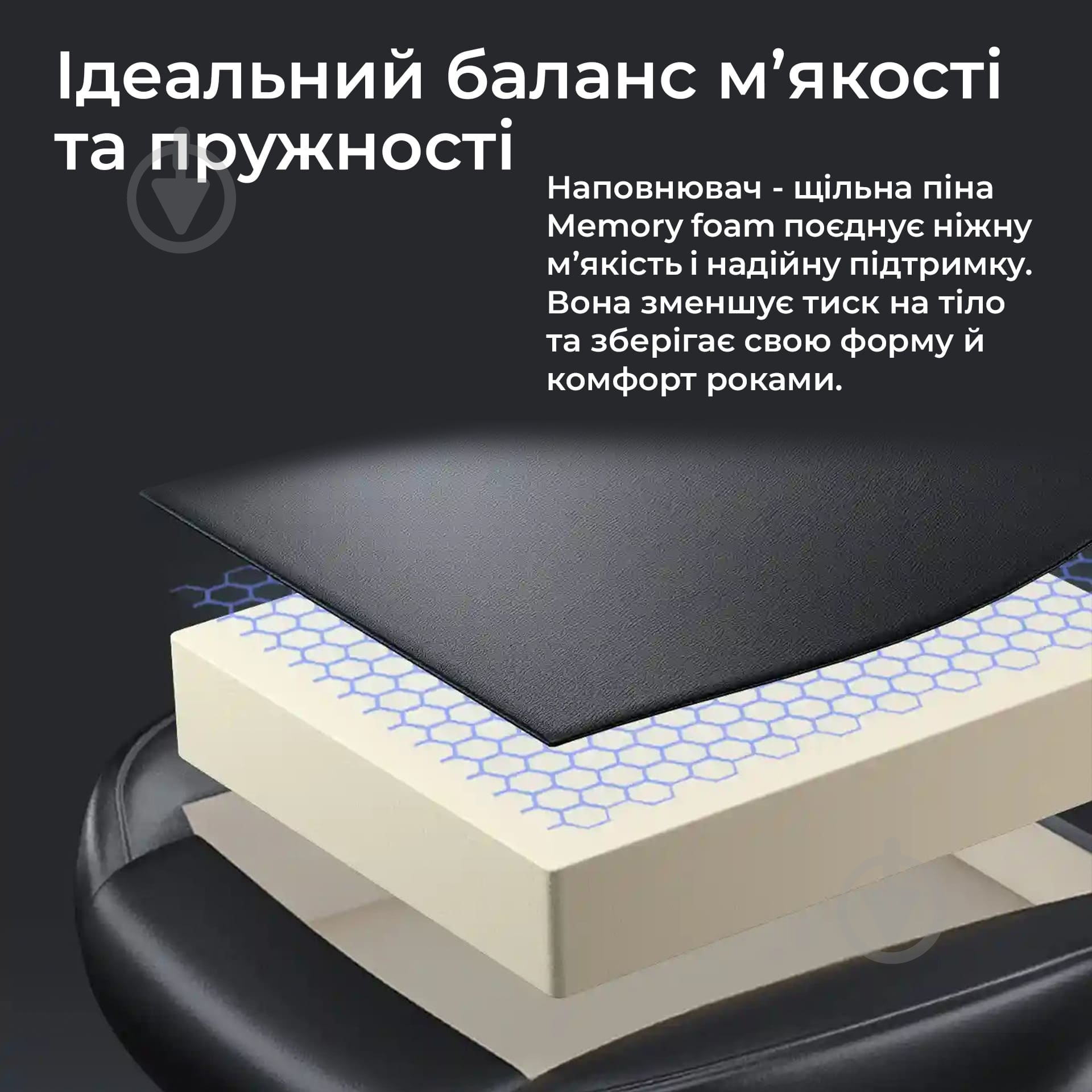 Крісло ігрове Anda Seat Kaiser 4 V2 Size XL Black Fabric чорний - фото 18