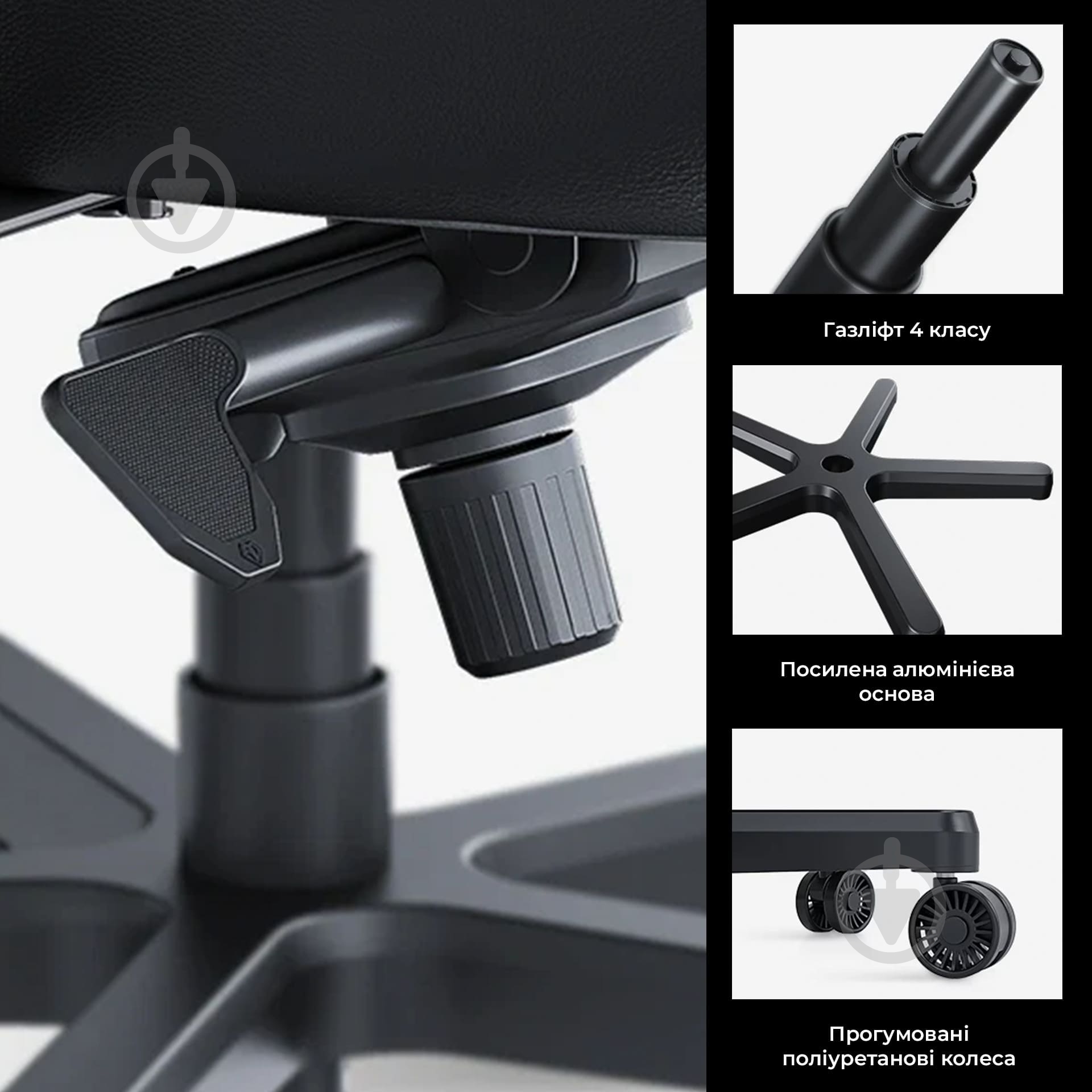 Крісло ігрове Anda Seat Kaiser 4 V2 Size XL Black Fabric чорний - фото 19